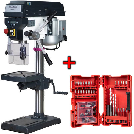 Wiertarka stołowa OPTIdrill D23PRO Optimum 3003020 + zestaw bitów i wierteł