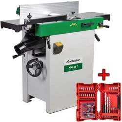 Wyrówniarko grubościówka 1,7kW Holzstar 5904027 + zestaw bitów i wierteł