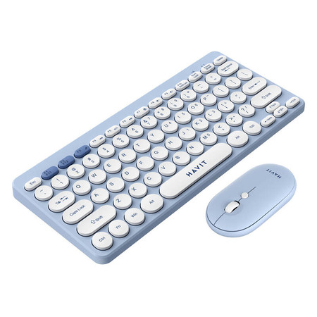 Bezprzewodowy zestaw gamingowy 2w1 Havit KB279GCM klawiatura + mysz (niebieski) (QWERTY)