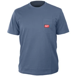Koszulka niebieska M z kieszonką z krótkim rękawem Milwaukee 4932493014