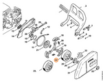 STIHL KOŁO NAPĘDU ŁAŃCUCHA PIŁY 3/8", 6-zębów 1123-640-2003