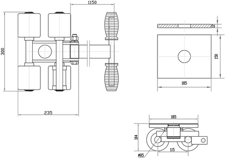 Platforma transportowa 3000kg Viber-System PT3