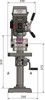Wiertarka stołowa OPTIdrill D23PRO Optimum 3003020 + zestaw bitów i wierteł