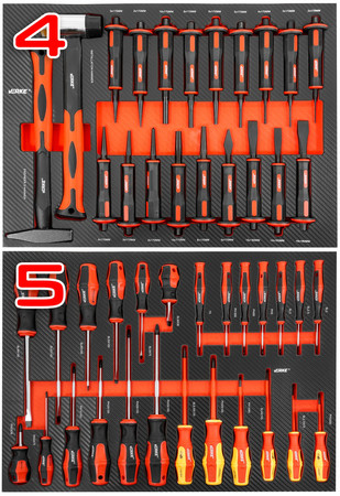 Szafka narzędziowa z wyposażeniem 283el 12 szuflad Verke V33113