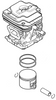 Cylinder z Tłokiem Kosy 42mm STIHL 4147-020-1207
