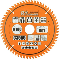 Piła tarczowa 185x30mm 60Z widiowa do laminatów alu drewna Richmann C3556