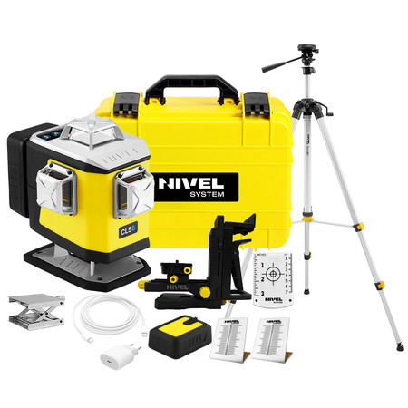Laser krzyżowy (niebieski) 4x360 Nivel System CL5B + statyw zestaw