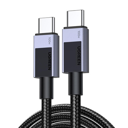 Kabel USB-C do USB-C Ugreen L512, 100W, 5A, 2m (czarny)