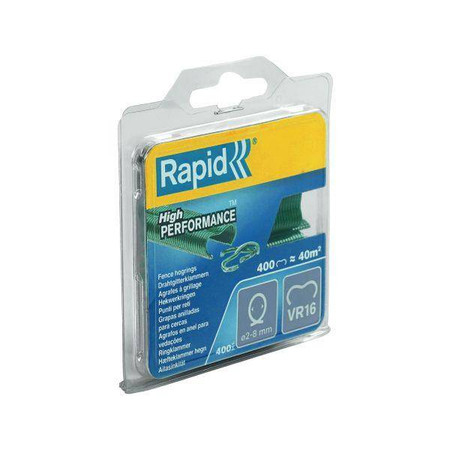 ZSZYWKI OGRODZENIOWE VR16/400 SZT GALWANIZOWANE ZIELONE RAPID 40108797