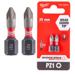 Bity udarowe PZ1 25mm 2szt Milwaukee 4932430860