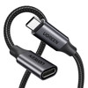 Przedłużacz USB 3.2 Ugreen US372 męski USB-C do żeński USB-C Gen 2 1m (czarny)