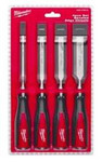 Dłuta do drewna 6, 12, 19, 25mm o sfazowanej krawędzi Milwaukee 4932479897