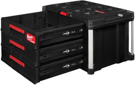 SKRZYNIA NARZĘDZIOWA PACKOUT Z 3 SZUFLADAMI MILWAUKEE 4932472130