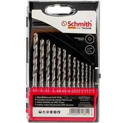 Komplet Wierteł Do Metalu HSS 13szt SCHMITH SQWM-03