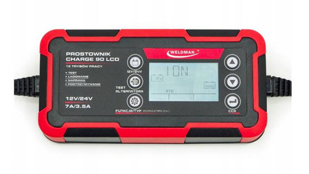 PROSTOWNIK CHARGE 90 LCD 12/24V WELDMAN 104507