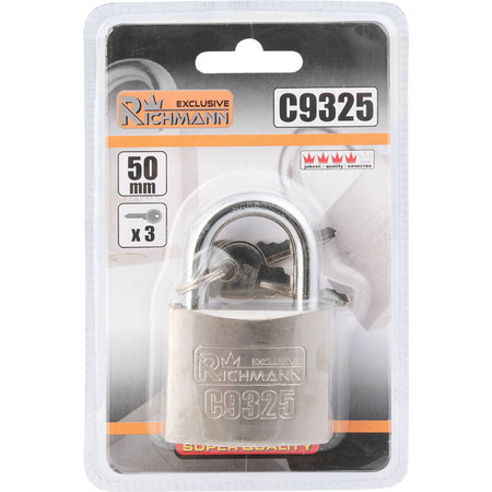 Kłódka Stalowa Niklowana 50mm Richmann C9325