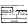 NASADKA UDAROWA DŁUGA 1/2'' 15mm TENG TOOLS 101781102