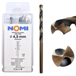 Wiertło do metalu 4,5mm Nomi hrc pro do stali tworzyw aluminium drewna
