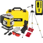 Laser krzyżowy (czerwony) 4x360 Nivel System CL4R + czujnik statyw zestaw