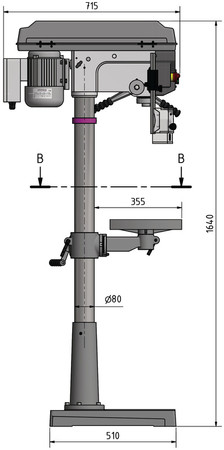 Wiertarka Stołowa OPTIdrill D26PRO Optimum 3003030 + Wiertła