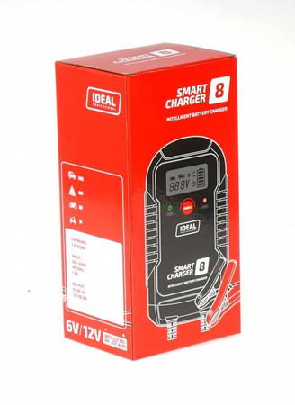 PROSTOWNIK ŁADOWARKA SMART CHARGER 8 LCD 6/12V IDEAL 