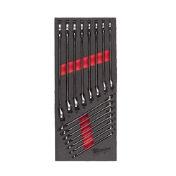 WKŁADKA PIANKOWA Z KLUCZAMI PŁASKO-OCZKOWYMI 27 SZT. MILWAUKEE 4932493247