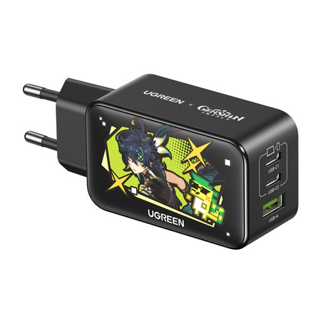 Ładowarka sieciowa Ugreen CD244 Genshin Impact Series, 65W, GaN, USB + 2x USB-C
