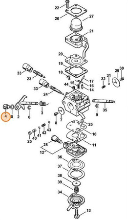 Trzpień gaźnika STIHL 4128-121-8901