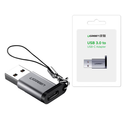 Adapter USB 3.0 do USB-C 3.1 PD UGREEN  US276 (szary)