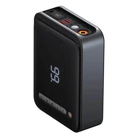 Powerbank / Rozrusznik + Kompresor 2w1 Baseus Super Energy Car Jump Starter, 8000mAh, 1000A USB (czarny)