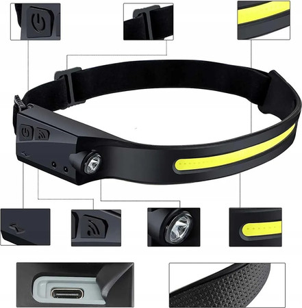 Latarka Czołowa Akumulatorowa Verke V87504