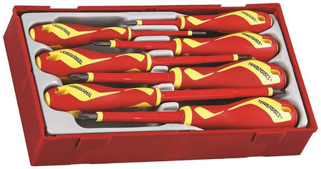 ZESTAW WKRĘTAKÓW 1000V 7szt TENG TOOLS 178710109