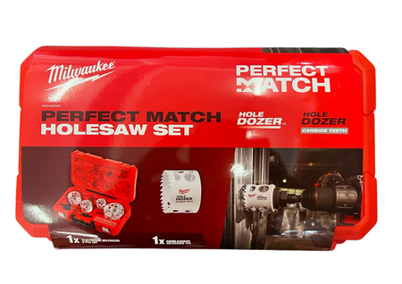 ZESTAW OTWORNIC BIMETALOWYCH 9szt. PERFECT MATCH MILWAUKEE 