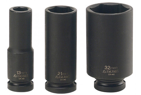 Nasadka maszynowa długa 1/2" 17mm 6-kątna Teng Tools