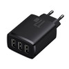 Ładowarka sieciowa Baseus Compact Quick Charger, 3x USB, 17W (czarna)