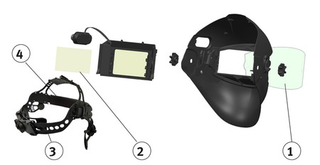 PRZYŁBICA SPAW VARIOPROTECT XXL-W F-TC SCHWEISSKRAFT 1654100