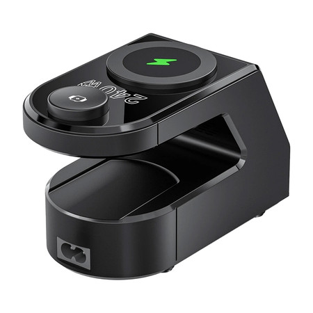 Budzik z ładowarką Blitzwolf BW-FW10 2xUSB-A, 4xUSB-C, 240W