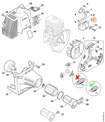 Stihl Cewka Zapłonowa, Moduł Zapłonowy 4137-400-1350