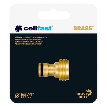 Przyłącze 3/4'' Gwint Zewnętrzny BRASS Cellfast 52-870