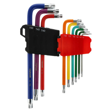 Zestaw kluczy Imbus Torx S2 długie 9 szt. SCHMITH