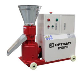 Peleciarka Granulator Paszy Peletu Optimat PP100PRO_400V  z Obudową 100 kg/h - Ø119 mm, peleciarki