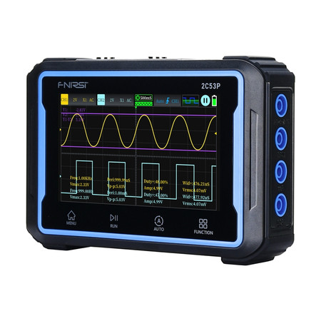Przenośny oscyloskop z ekranem dotykowym 3w1 FNIRSI 2C53P 4,3"