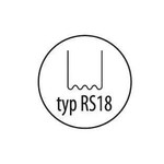 Zszywki do plastiku TYP RS18 0,8mm 100 sztuk Dedra DED75275