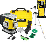 Laser krzyżowy (zielony) 3x360 Nivel System CL3G + czujnik i statyw zestaw