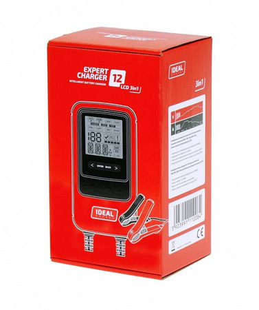 Prostownik 12V Ideal EXPERT CHARGER 12 LCD 3IN1