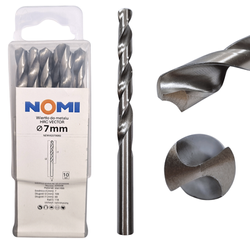 Wiertło do metalu 10 szt. 7mm Nomi hrc vector do stali tworzyw drewna żeliwa
