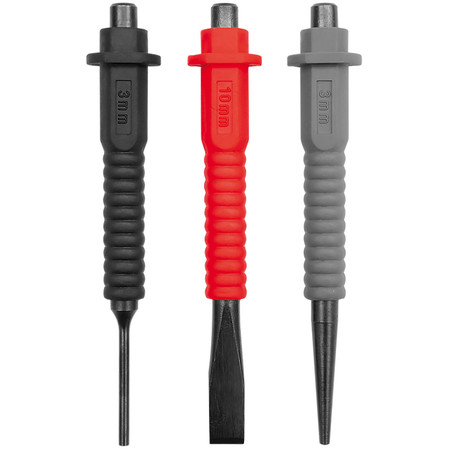 Wybijaki i przecinak zestaw 3szt CRV Yato YT-4713