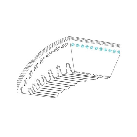 PASEK KLINOWY 9,7X832MM ALKO-S 518652