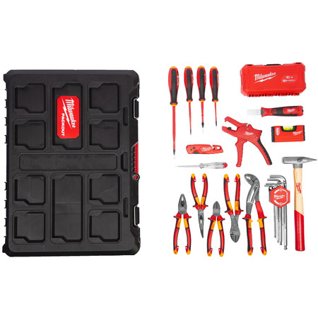 Zestaw dla elektryków 62szt packout Milwaukee 4932499466
