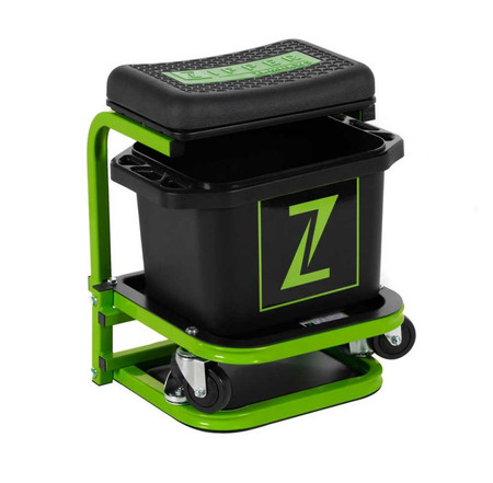 Mobilny stołek warsztatowy, montażowy z pojemnikiem Zipper ZI-MHKW5